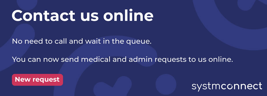 Contact us online for medical and admin requests